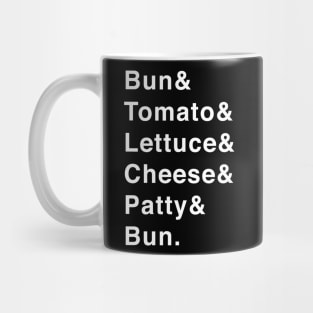 Burger Ingredients Mug